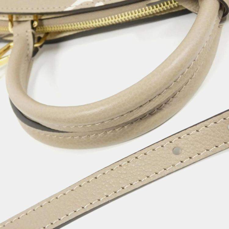 مملوكة مسبقًا Louis Vuitton Tourterelle Monogram Empreinte Leather Petit Palais PM Handbags