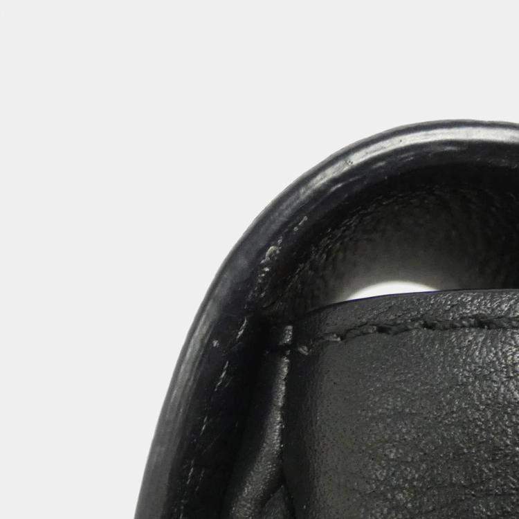 Pre Owned Louis Vuitton Black Leather Pont Neuf Soft PM Shoulder Bag