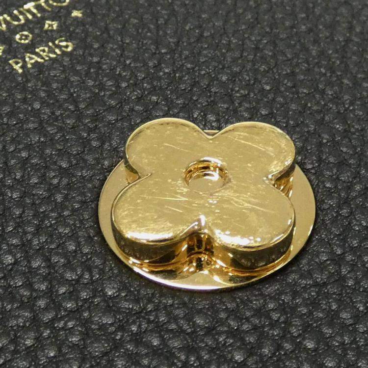 Pre Owned Louis Vuitton Black Leather Pont Neuf Soft PM Shoulder Bag