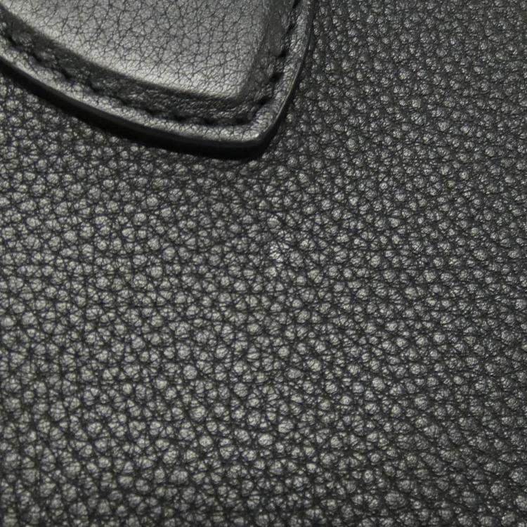 Pre Owned Louis Vuitton Black Leather Pont Neuf Soft PM Shoulder Bag