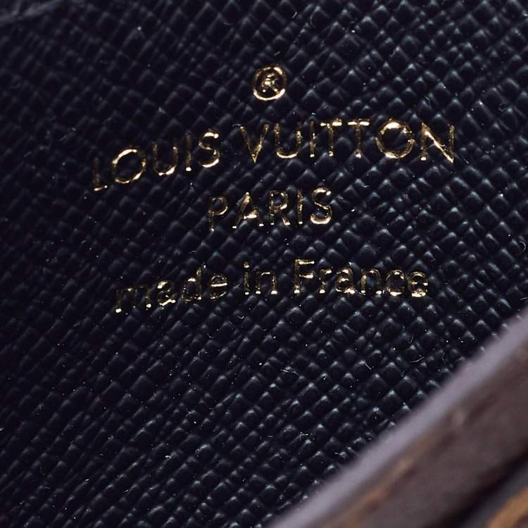 Pre Owned Louis Vuitton Monogram Reverse Canvas Card Holder