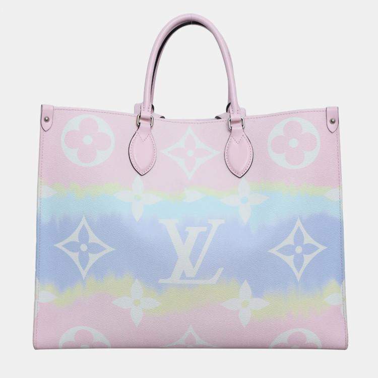 Pre Owned Louis Vuitton OnTheGo GM Monogram Spring Sunrise Pastel Bag