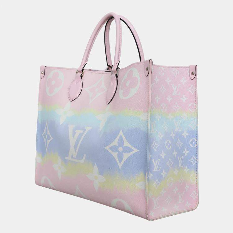 Pre Owned Louis Vuitton OnTheGo GM Monogram Spring Sunrise Pastel Bag