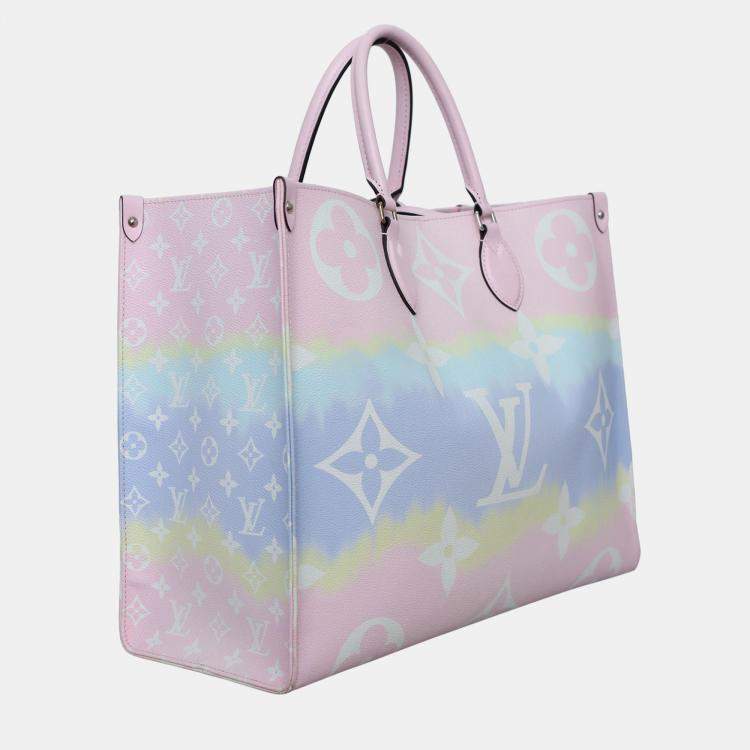 Pre Owned Louis Vuitton OnTheGo GM Monogram Spring Sunrise Pastel Bag