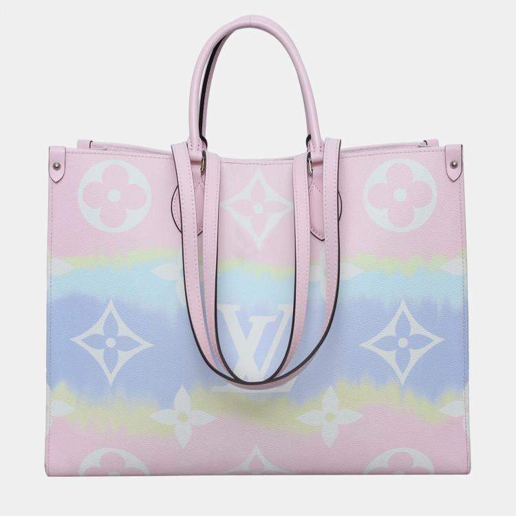 Pre Owned Louis Vuitton OnTheGo GM Monogram Spring Sunrise Pastel Bag