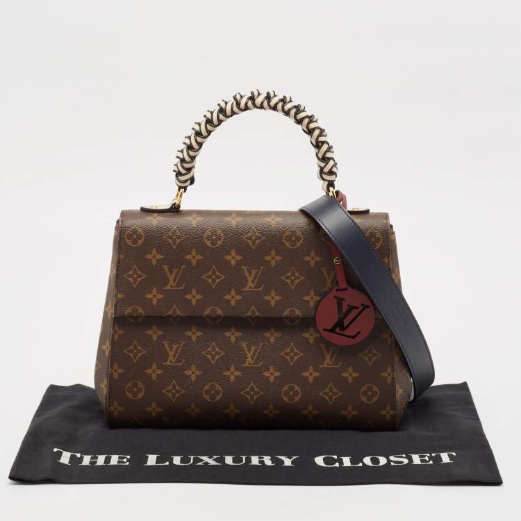Pre Owned Louis Vuitton Monogram Canvas Braided Cluny MM Bag