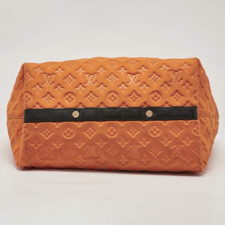 Pre Owned Louis Vuitton Orange Monogram Neoprene Scuba MM Bag