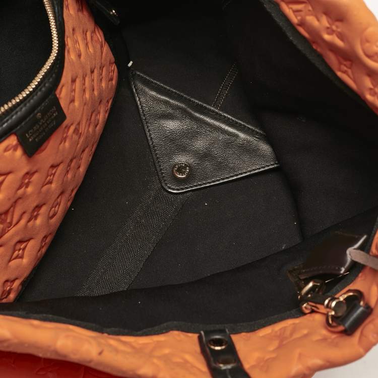 Pre Owned Louis Vuitton Orange Monogram Neoprene Scuba MM Bag