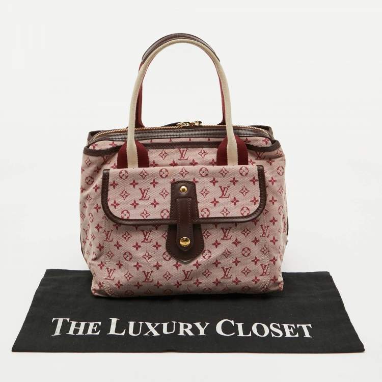Pre Owned Louis Vuitton Cherry Monogram Mini Lin Sac Mary Kate Bag