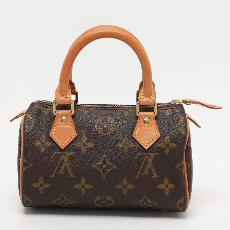 Pre Owned Louis Vuitton Monogram Canvas Mini HL Speedy Bag