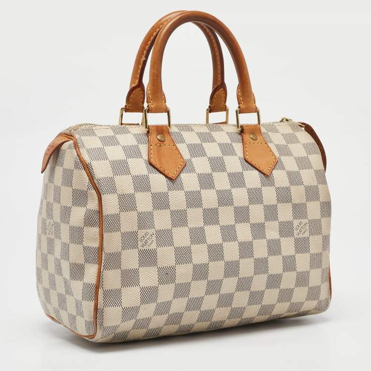 Pre Owned Louis Vuitton Damier Azur Canvas Speedy 25 Bag