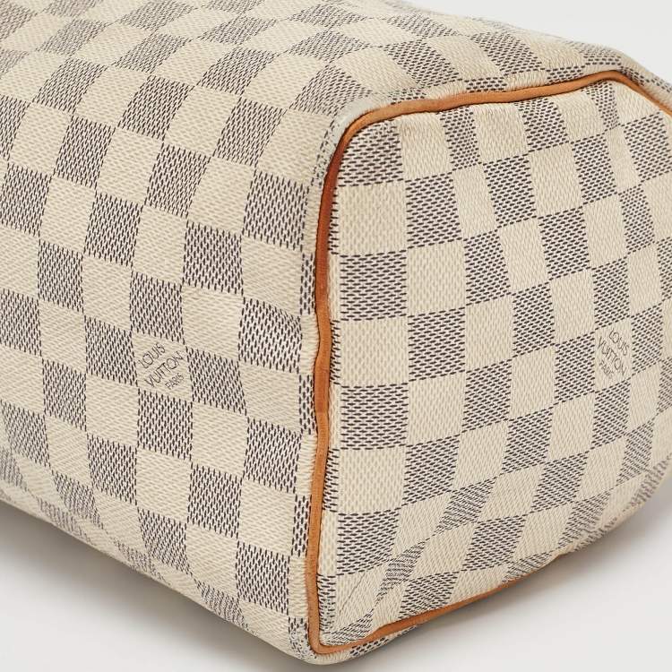Pre Owned Louis Vuitton Damier Azur Canvas Speedy 25 Bag