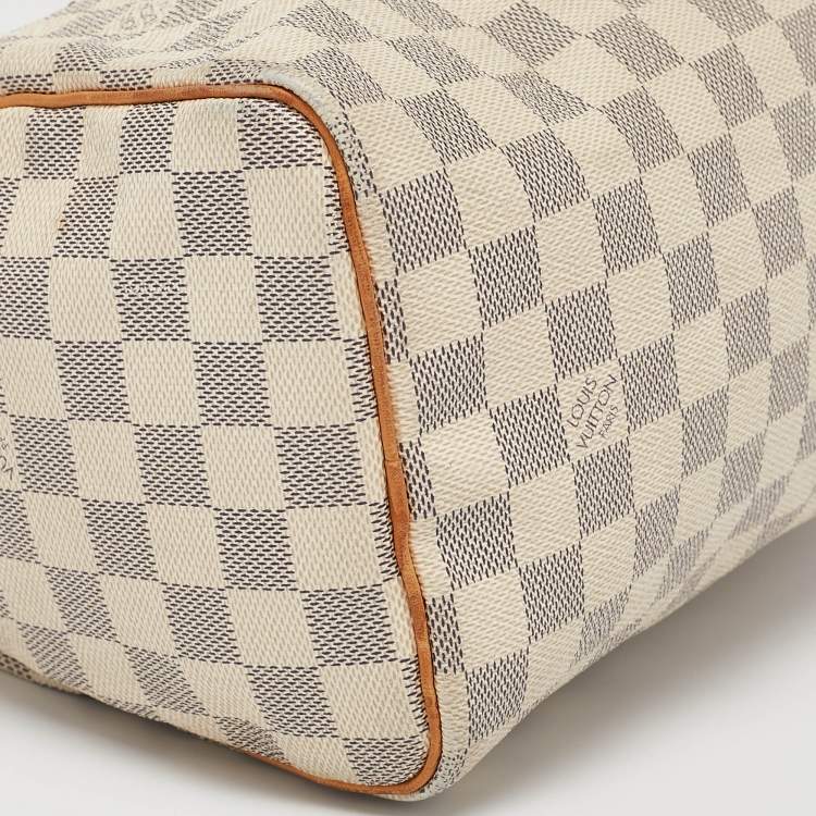 Pre Owned Louis Vuitton Damier Azur Canvas Speedy 25 Bag