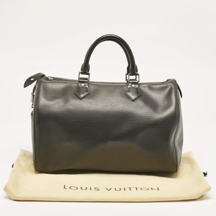 Pre Owned Louis Vuitton Black Epi Leather Speedy 30 Bag