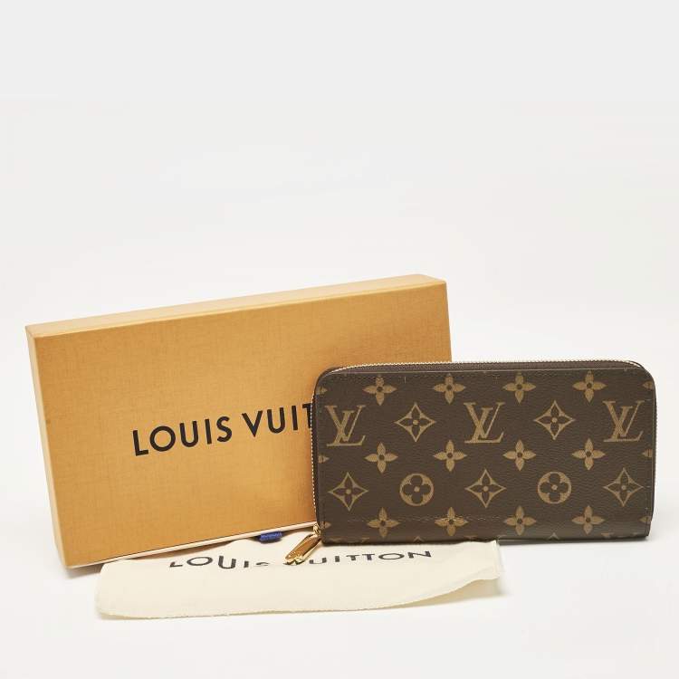 Pre Owned Louis Vuitton Monogram Canvas Zippy Wallet 