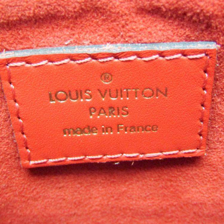 Pre Owned Louis Vuitton Brown/Red Monogram Canvas Flower Tote Bag