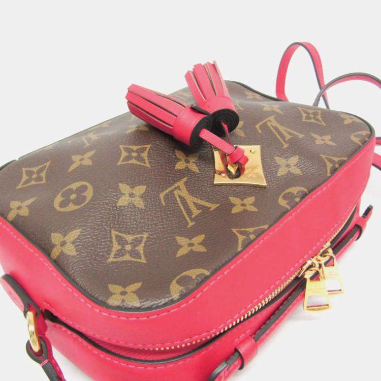 Pre Owned Louis Vuitton Brown/Freesia Monogram Saintonge Shoulder Bag