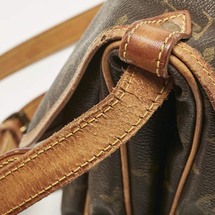 Pre Owned Louis Vuitton Monogram Canvas Sofia Coppola Flore Saumur 30 Bag