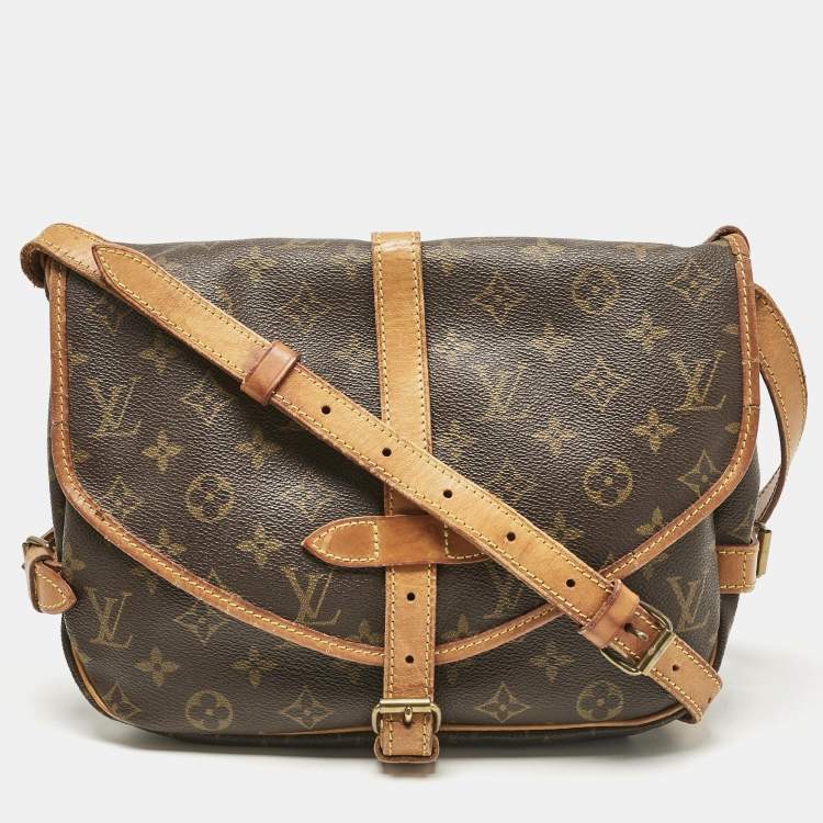 Pre Owned Louis Vuitton Monogram Canvas Sofia Coppola Flore Saumur 30 Bag