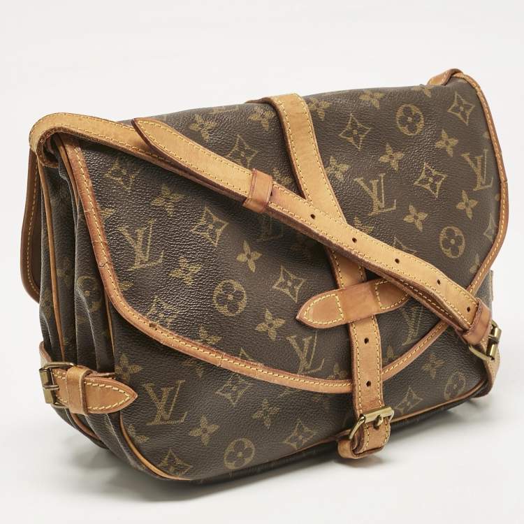 Pre Owned Louis Vuitton Monogram Canvas Sofia Coppola Flore Saumur 30 Bag
