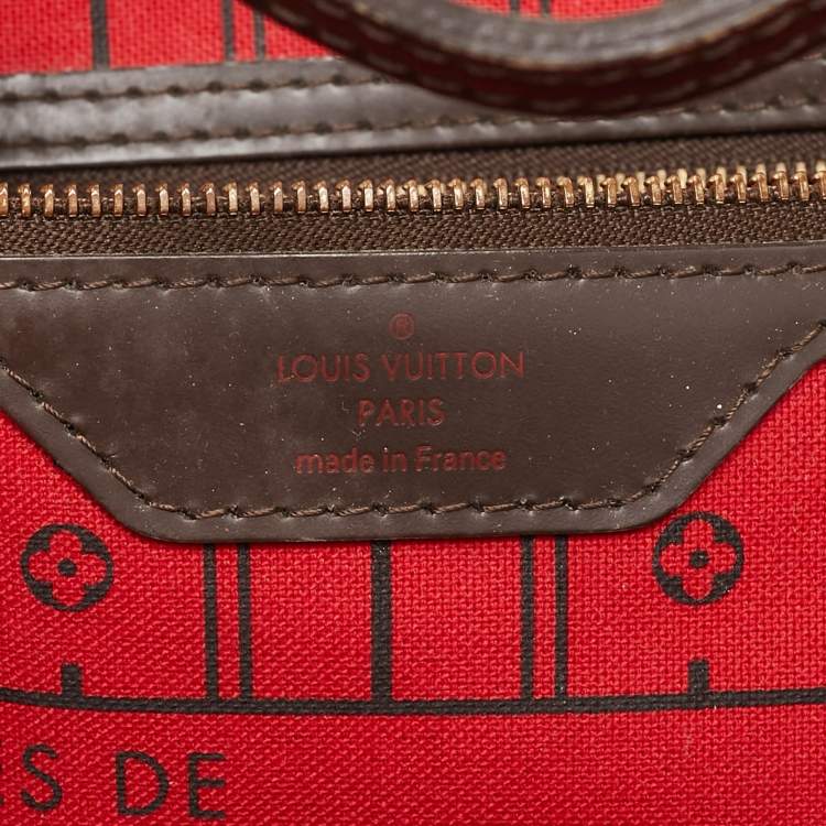 Pre Owned Louis Vuitton Damier Ebene Canvas Neverfull GM Bag
