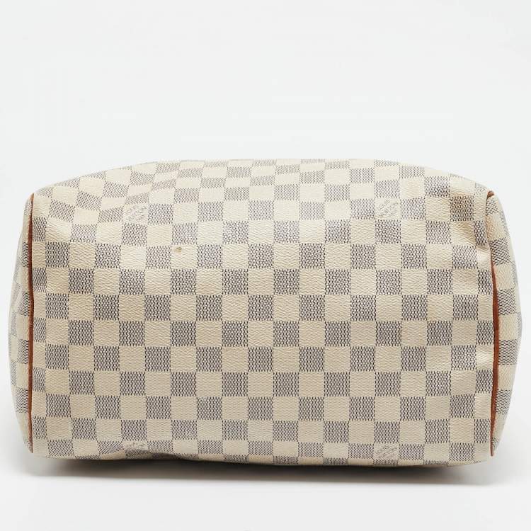 Pre Owned Louis Vuitton Damier Azur Canvas Speedy 30 Bag
