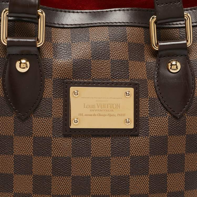 Pre Owned Louis Vuitton Damier Ebene Canvas Hampstead PM Bag