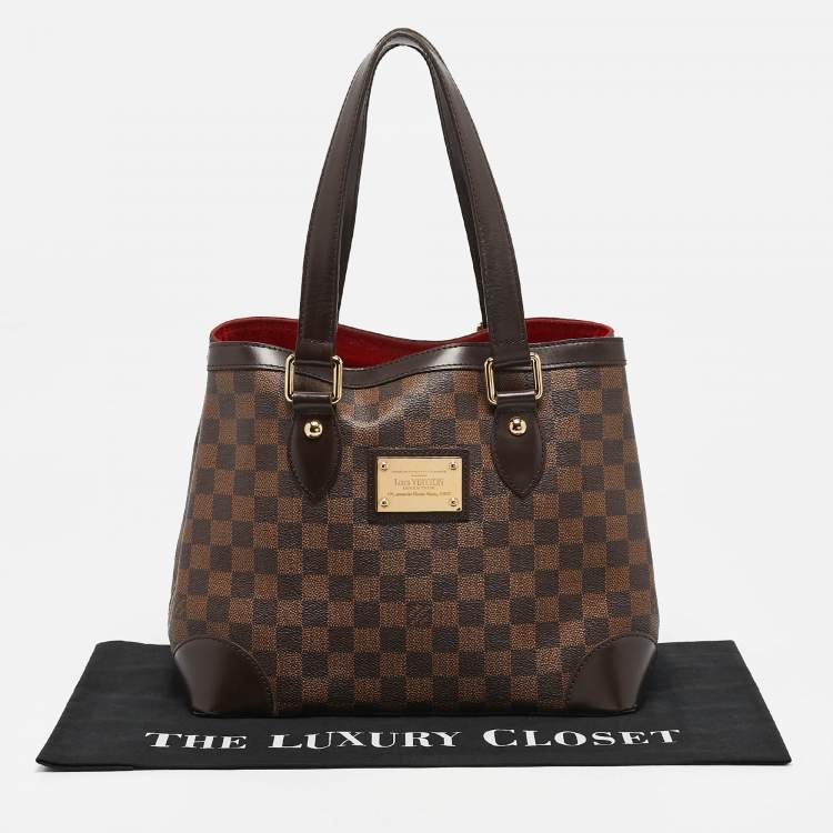Pre Owned Louis Vuitton Damier Ebene Canvas Hampstead PM Bag