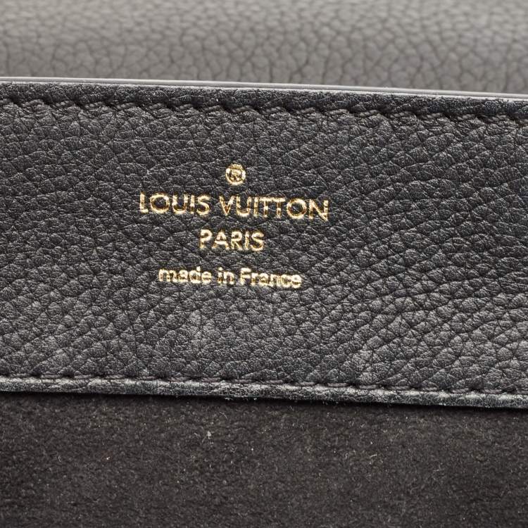 Pre Owned Louis Vuitton Black Leather Mini Lockme Backpack