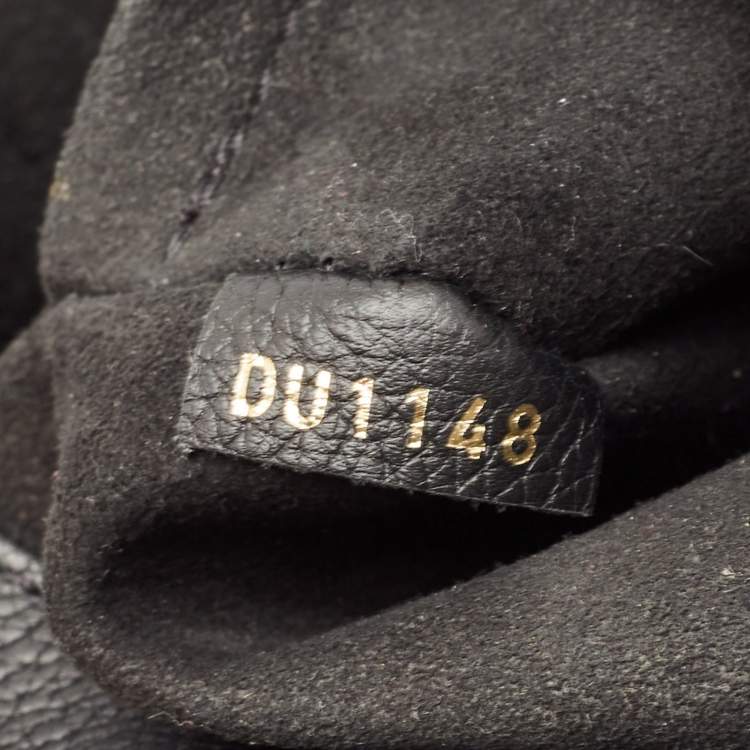 Pre Owned Louis Vuitton Black Leather Mini Lockme Backpack