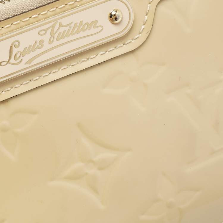 Pre Owned Louis Vuitton Citrine Monogam Vernis Pochette Cles Coin Purse