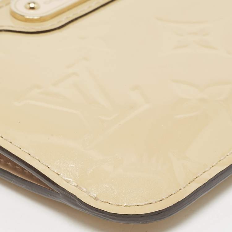 Pre Owned Louis Vuitton Citrine Monogam Vernis Pochette Cles Coin Purse