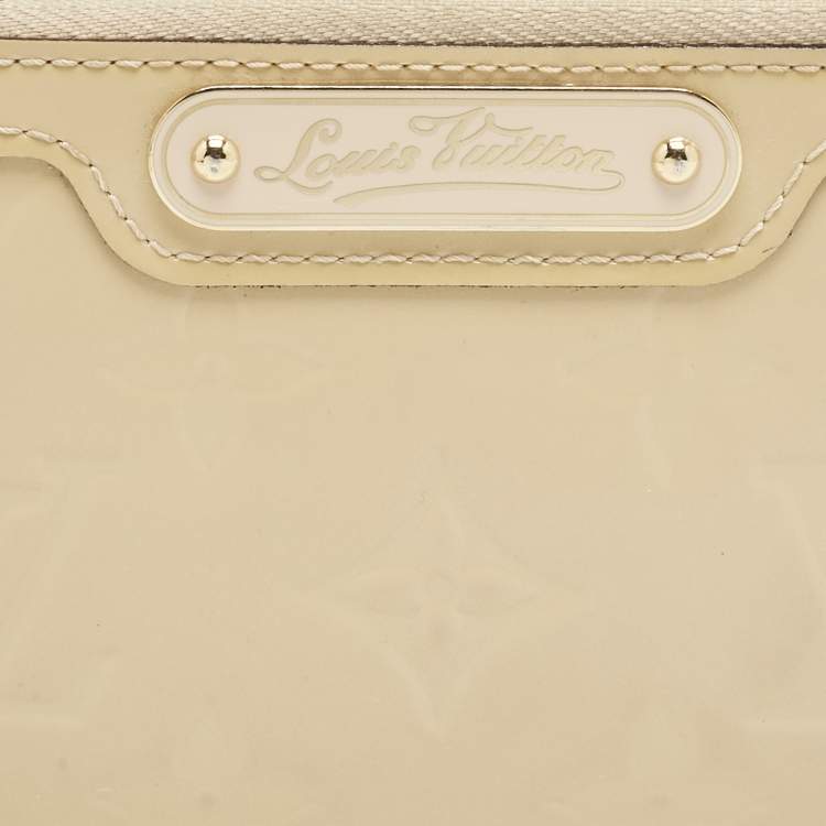 Pre Owned Louis Vuitton Citrine Monogam Vernis Pochette Cles Coin Purse