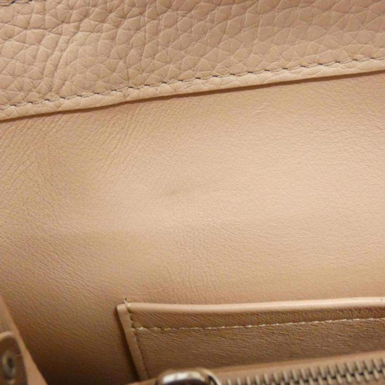 Pre Owned Louis Vuitton Poppy Petal Taurillon Leather Capucines MM Shoulder Bag