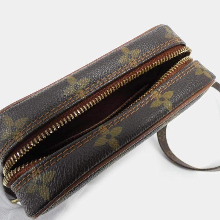 Pre Owned Louis Vuitton Brown Monogram Canvas Petit Marceau Shoulder Bag