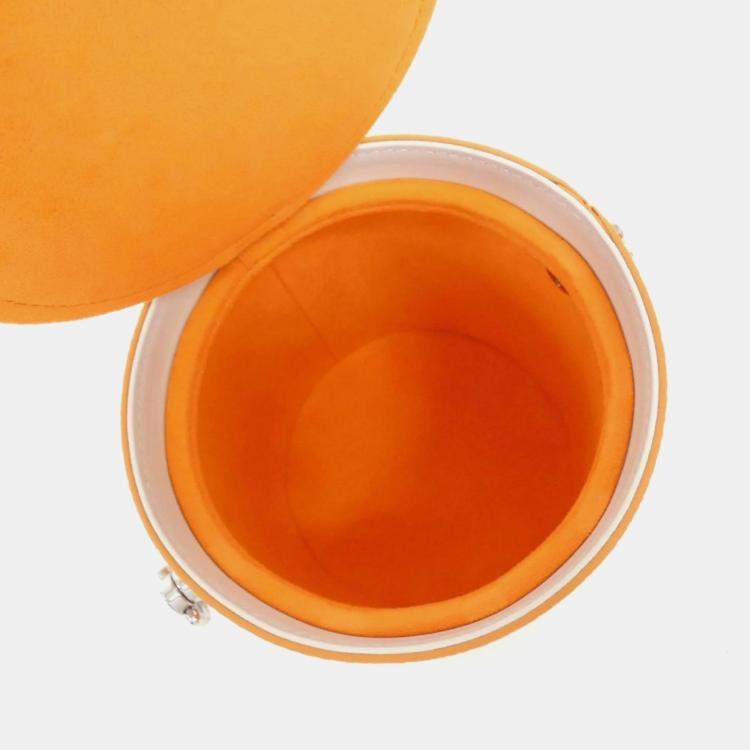 Pre Owned Louis Vuitton Orange LV Paint Can Bag