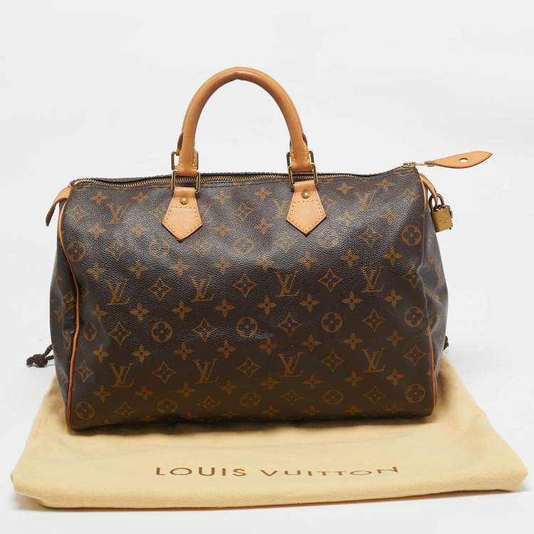 Pre Owned Louis Vuitton Monogram Canvas Speedy 35 Bag