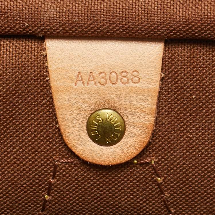 Pre Owned Louis Vuitton Monogram Canvas Speedy 35 Bag