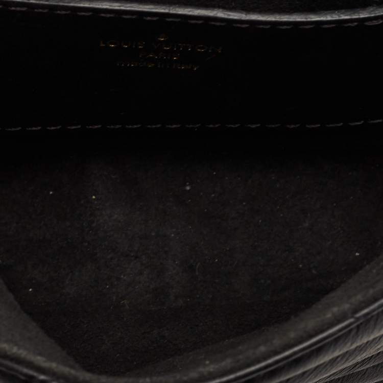 Pre Owned Louis Vuitton Black Quilted Leather New Wave Multi Pochette Bag