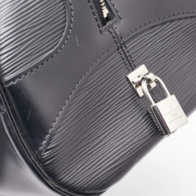 Pre Owned Louis Vuitton Black Epi Leather Bowling Montaigne PM Bag