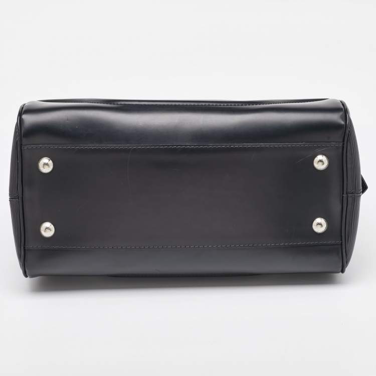 Pre Owned Louis Vuitton Black Epi Leather Bowling Montaigne PM Bag