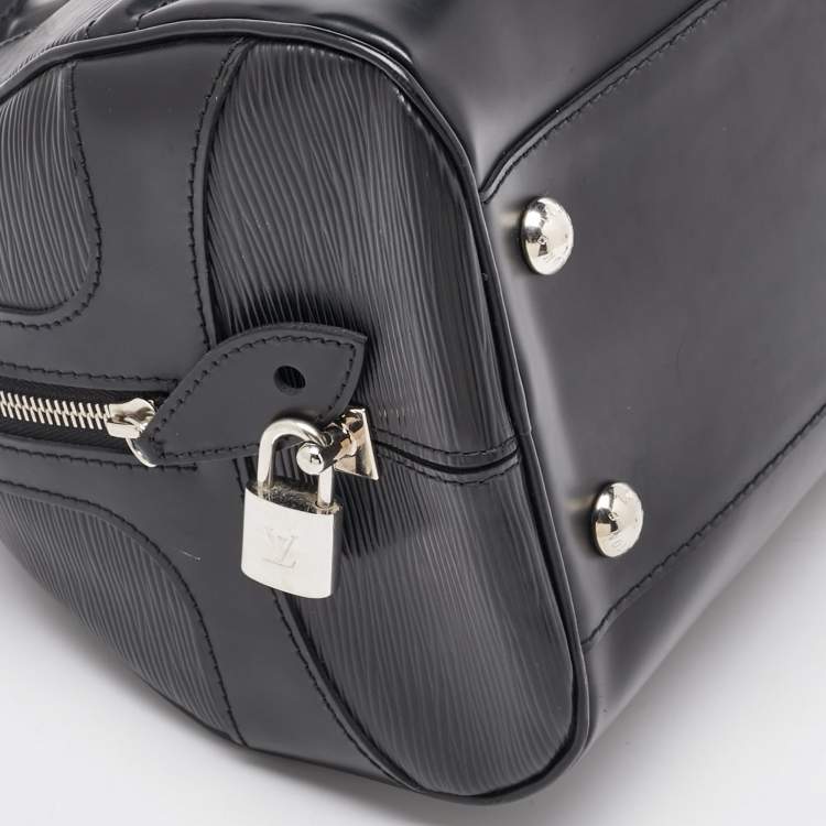 Pre Owned Louis Vuitton Black Epi Leather Bowling Montaigne PM Bag