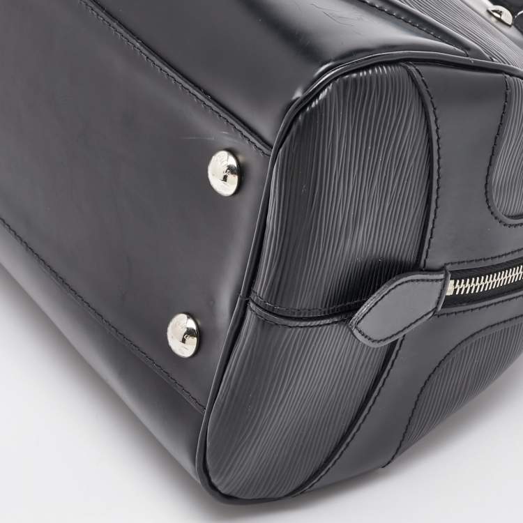 Pre Owned Louis Vuitton Black Epi Leather Bowling Montaigne PM Bag