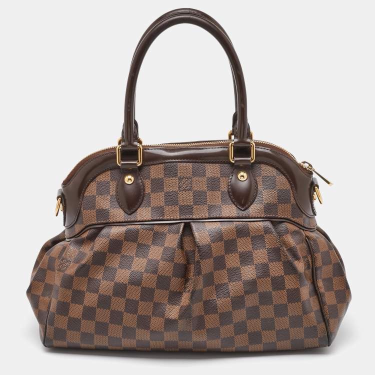 Pre Owned Louis Vuitton Damier Ebene Canvas Trevi PM Bag