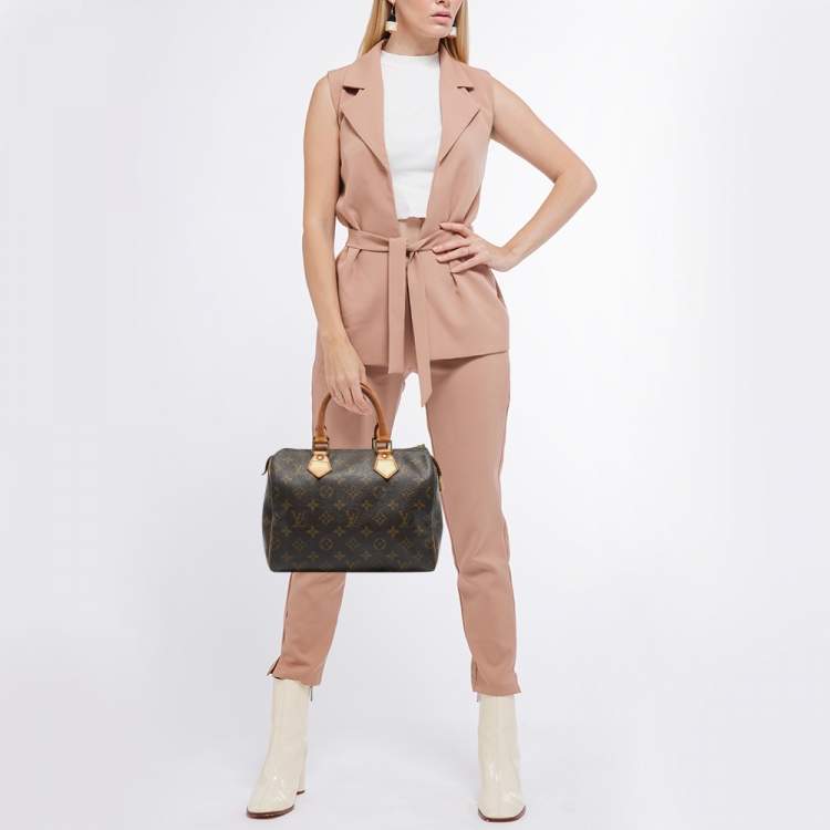 Pre Owned Louis Vuitton Monogram Canvas Speedy 25 Bag