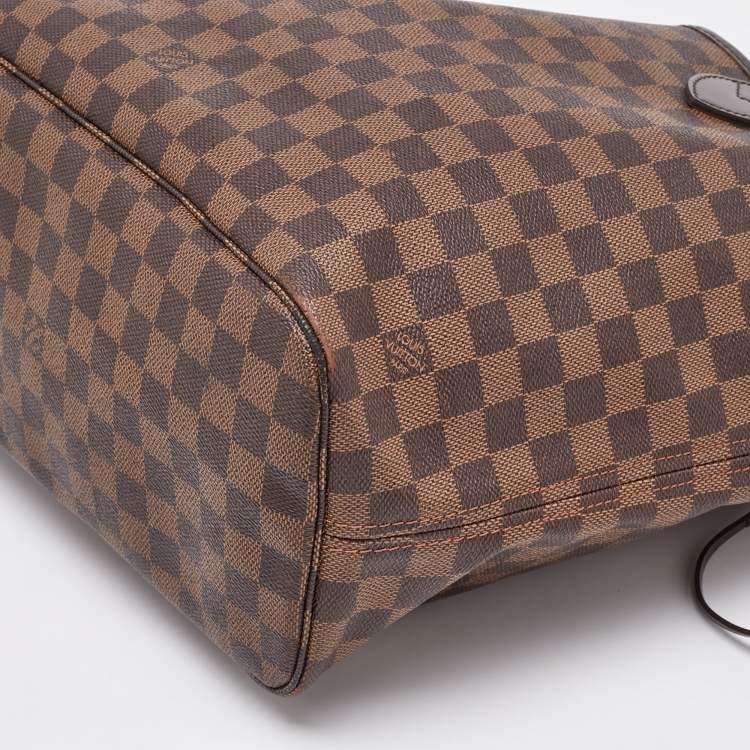 Pre Owned Louis Vuitton Damier Ebene Canvas Neverfull MM Bag