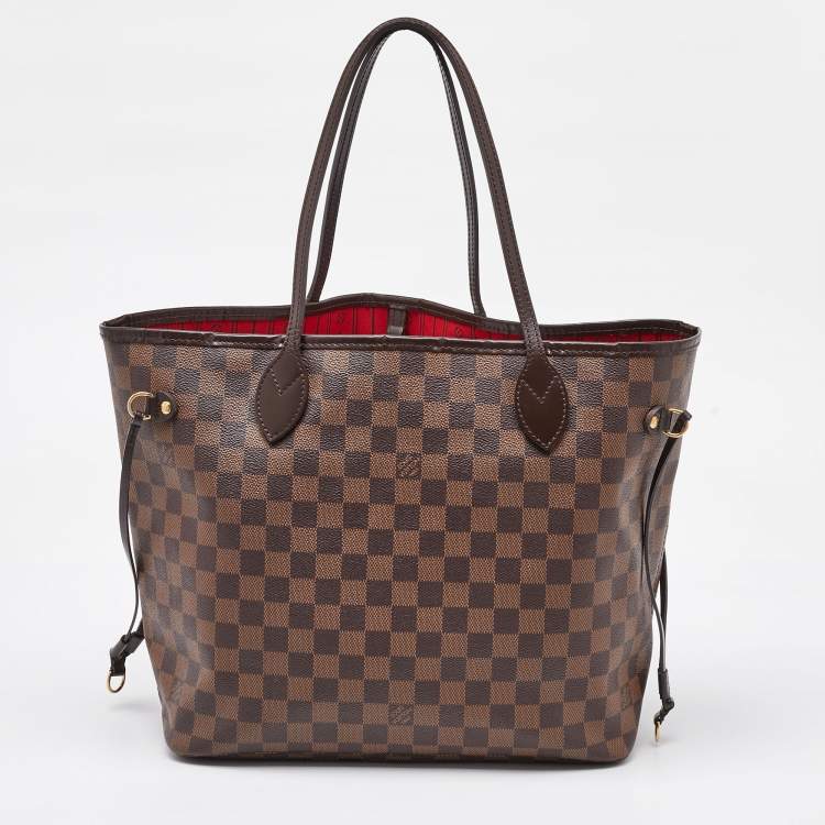 Pre Owned Louis Vuitton Damier Ebene Canvas Neverfull MM Bag