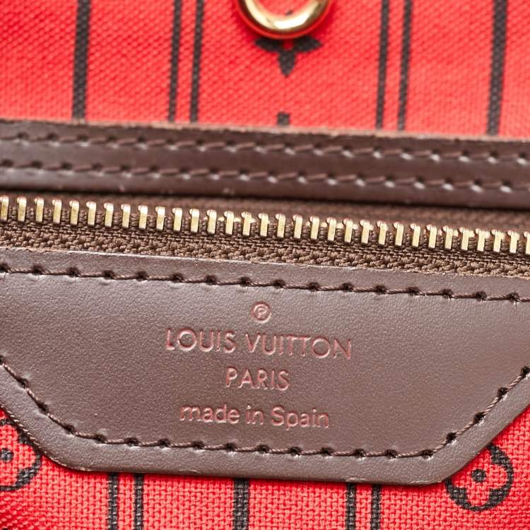 Pre Owned Louis Vuitton Damier Ebene Canvas Neverfull MM Bag