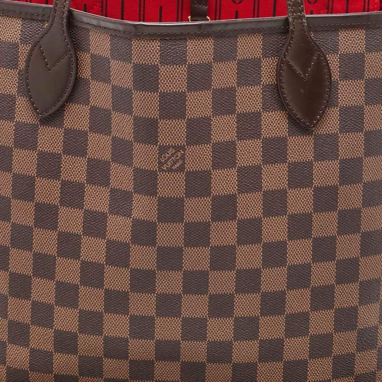 Pre Owned Louis Vuitton Damier Ebene Canvas Neverfull MM Bag