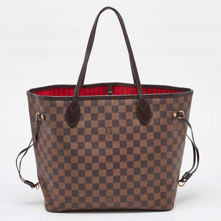 Pre Owned Louis Vuitton Damier Ebene Canvas Neverfull MM Bag